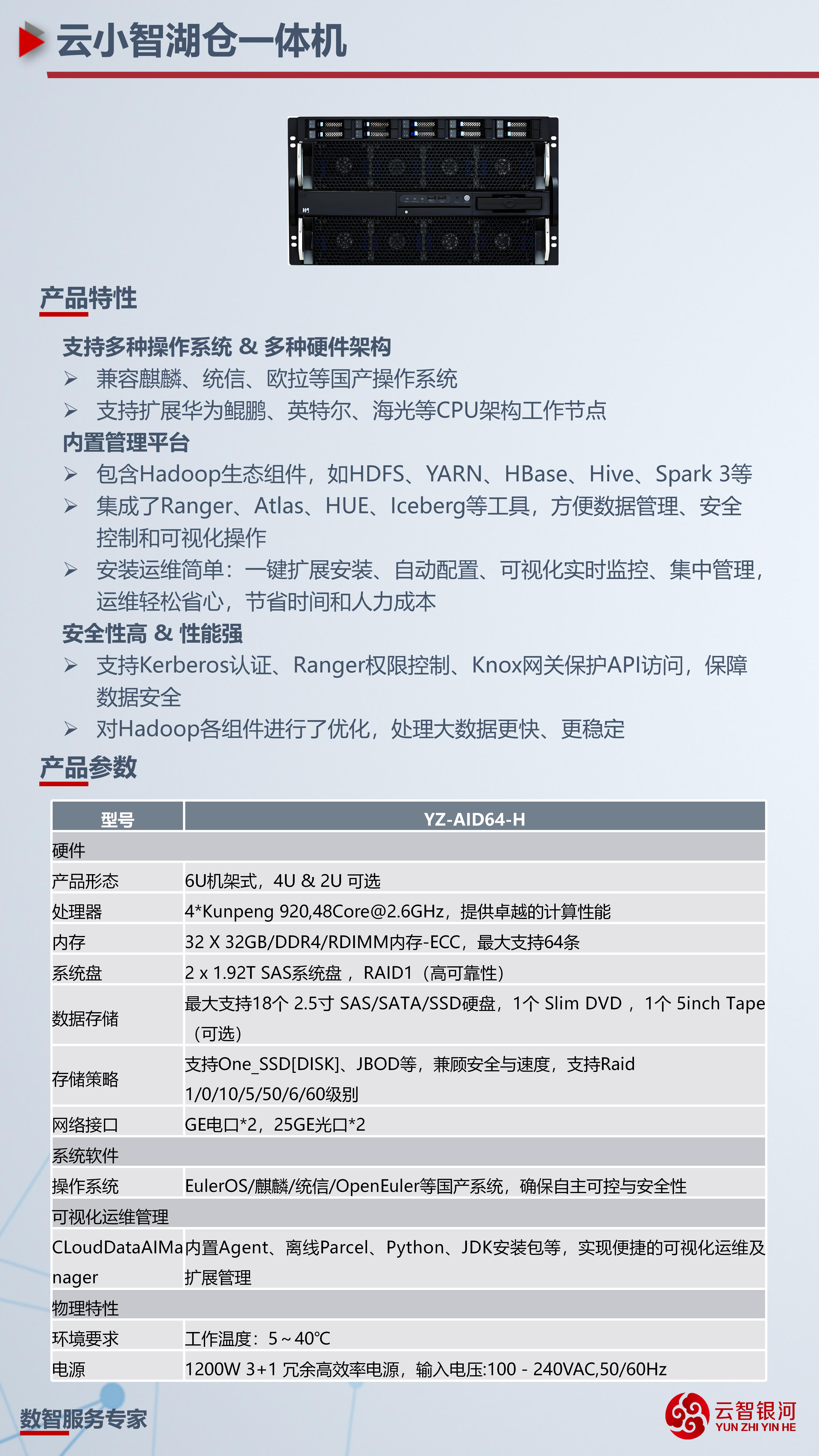 云小智湖仓一体机详情