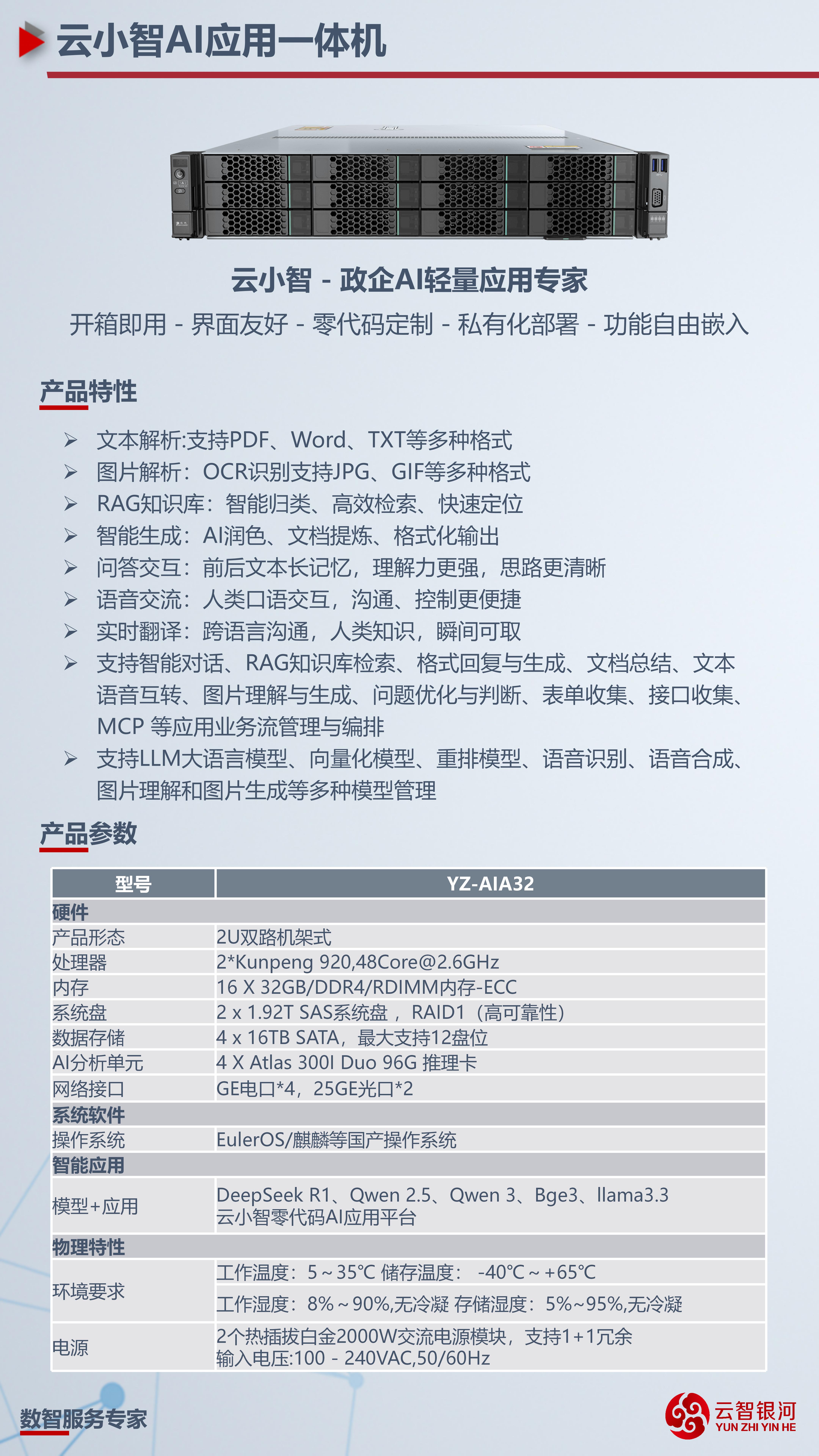 云小智AI应用一体机详情